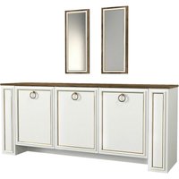 Sideboard Sansa weiß walnuss Nachbildung B/H/T: ca. 180x76x45 cm von moebel17