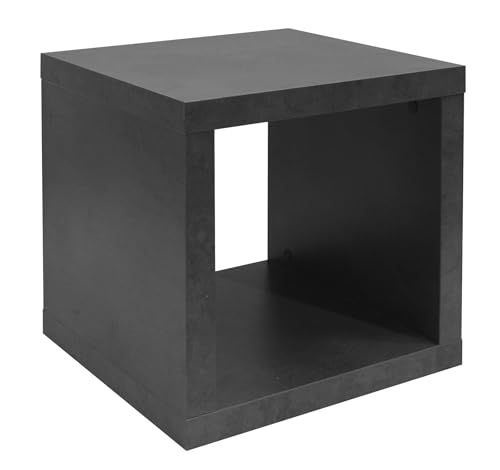 möbelando Regalwürfel >Cube< in Graphit - 40x41x40cm (BxHxT) von möbelando