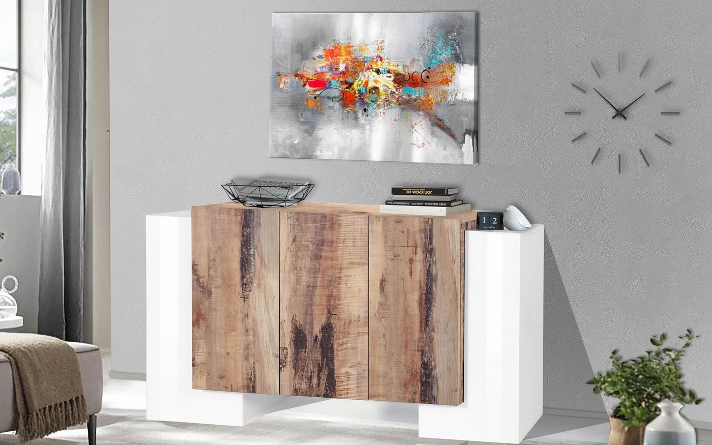 möbelando Sideboard Pinerolo, 170 x 85 x 45 cm (B/H/T) von möbelando