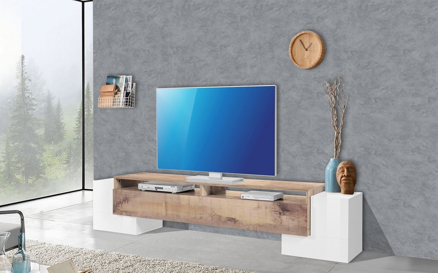 möbelando TV-Board Pinerolo, 210 x 45 x 45 cm (B/H/T) von möbelando