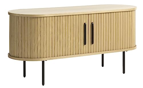 möbelando TV-Schrank >Nerja< in Schwarz - 120x56x40 (BxHxT) von möbelando