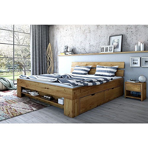 moebelstore24 Futonbett Schlafzimmerbett Saha Wildeiche Massiv geölt 140 x 200 cm inkl. 4 Bettkästen moebelstore24 Futonbett Schlafzimmerbett Saha Wildeiche Massiv geölt 140 x 200 cm inkl. 4 Bettkästen von moebelstore24