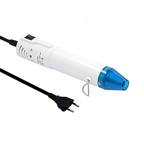 mofa Mini Heißluftpistole Elektrische 150W Mini Shrink Heat Tool Embossing Heat Tool Mini Heißluftfön DIY Werkzeug (Weiß) von mofa