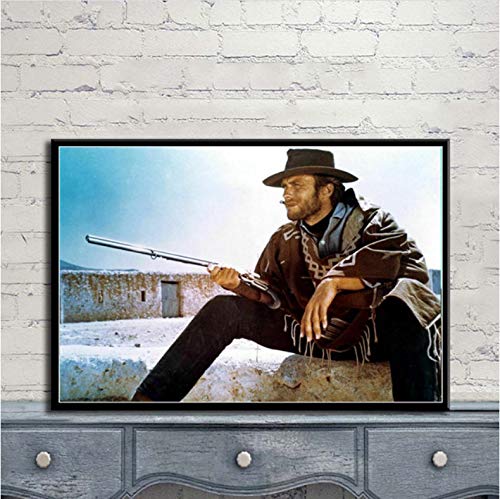 mohanshop Clint Eastwood Eine Handvoll Dollar Filmplakat Wandkunst Bild Poster Und Drucke Leinwand Malerei Für Raum Home Decor 50X70Cm Ohne Rahmen von mohanshop