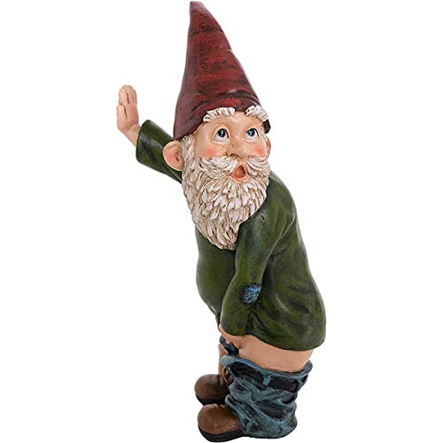 monshop Lustige Gartenzwerge Wetterfest, Garten Gnom Für Außen, Gartenfigur Gartenzwerg Lustig GNOME, Pinkeln Gnom Statue Figur Kunst Harz Statue Für Rasen Ornamente Indoor Outdoor Dekorationen von monshop