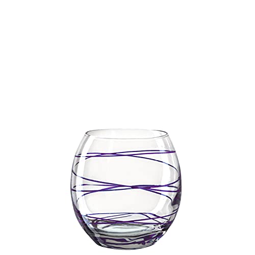 Montana :circle Trinkgläser 6er Set, bauchige runde spülmaschinenfeste Wassergläser, Saftglas, 390 ml, lila, 027492 von Montana