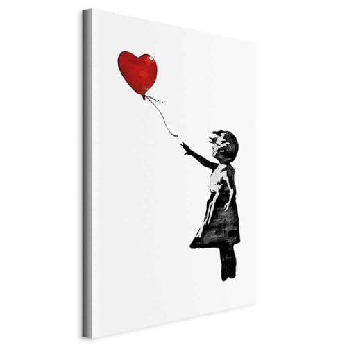 murando - Akustikbild Banksy Ballon Girl Bilder Akustikschaum Hochleistungsschallabsorber Schallschutz Leinwand 1 tlg Wandbild Raumakustik Schalldämmung Mädchen schwarz weiß rot murando - Akustikbild Banksy Ballon Girl Bilder Akustikschaum Hochleistungsschallabsorber Schallschutz Leinwand 1 tlg Wandbild Raumakustik Schalldämmung Mädchen schwarz weiß rot von murando