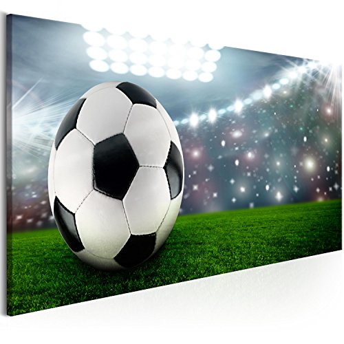 murando - Bilder Sport Fußball 100x45 cm Vlies Leinwandbild 1 tlg Kunstdruck modern Wandbilder XXL Wanddekoration Design Wand Bild Panoramabild - Ball Stadion i-C-0123-b-a von murando