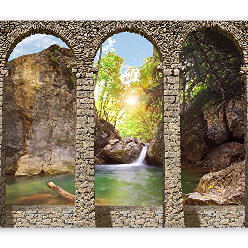 murando - Vlies Fototapete Natur 150x105cm Foto tapete Schlafzimmer Wohnzimmer Vliestapete XXL Wandtapete Motivtapeten 3d Effekt Wand Dekoration - Wasserfall Landschaft Wald Steinoptik 3d 10110904-26 murando - Vlies Fototapete Natur 150x105cm Foto tapete Schlafzimmer Wohnzimmer Vliestapete XXL Wandtapete Motivtapeten 3d Effekt Wand Dekoration - Wasserfall Landschaft Wald Steinoptik 3d 10110904-26 von murando