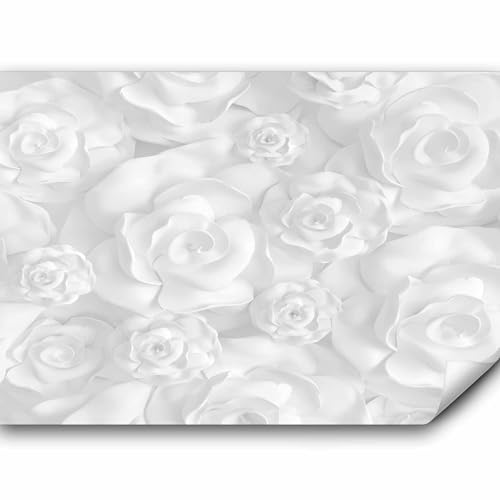 murando Fototapete selbstklebend Blumen 3D Effekt 441x315cm Foto Tapete Tapetenfolie Möbelfolie Wandverkleidung Wandtapete Motivtapeten Bildtapete Wohnzimmer 3d Effekt Modern grau weiß Optik murando Fototapete selbstklebend Blumen 3D Effekt 441x315cm Foto Tapete Tapetenfolie Möbelfolie Wandverkleidung Wandtapete Motivtapeten Bildtapete Wohnzimmer 3d Effekt Modern grau weiß Optik von murando