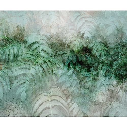 murando Fototapete tropische Blätter 350x256 cm Vlies Tapeten Wandtapete XXL Moderne Wanddeko Design Wand Dekoration Wohnzimmer Schlafzimmer Büro Dschungel Natur Botanik Monstera b-C-1003-a-a von murando