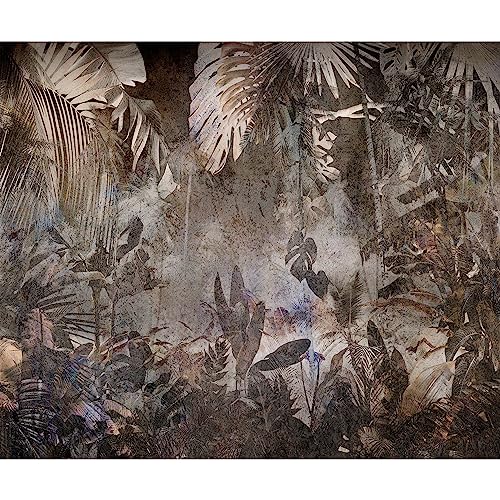 murando PREMIUM Fototapete Natur 400x280 cm Vlies Tapeten Wandtapete XXL Moderne Wanddeko Design Wand Dekoration Wohnzimmer Schlafzimmer Büro Botanik Dschungel Blätter tropisch von murando