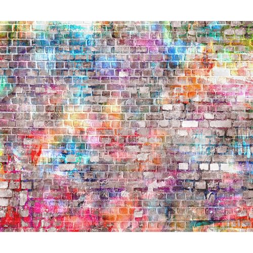 murando - Fototapete Premium-Vlies Steinwand 400x280cm - Foto Tapete Wohnzimmer Moderne Vliestapete XXL Wandtapete Motivtapeten Bildtapete 3d Effekt Wand Dekoration Flur Steine Stein Ziegel bunt murando - Fototapete Premium-Vlies Steinwand 400x280cm - Foto Tapete Wohnzimmer Moderne Vliestapete XXL Wandtapete Motivtapeten Bildtapete 3d Effekt Wand Dekoration Flur Steine Stein Ziegel bunt von murando
