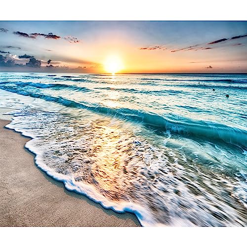 murando - Fototapete Premium-Vlies Strand und Meer 350x256 cm - Foto Tapete Schlafzimmer Wohnzimmer Moderne Vliestapete XXL Wandtapete Motivtapeten Bildtapete 3d Effekt - Natur c-B-0552-a-a von murando