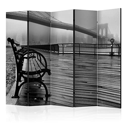murando Raumteiler Foto Paravent Landschaft 225x172 cm beidseitig auf Vlies-Leinwand Bedruckt Trennwand Spanische Wand Sichtschutz Raumtrenner Design Brücke Brooklyn New York c-B-0041-z-c murando Raumteiler Foto Paravent Landschaft 225x172 cm beidseitig auf Vlies-Leinwand Bedruckt Trennwand Spanische Wand Sichtschutz Raumtrenner Design Brücke Brooklyn New York c-B-0041-z-c von murando