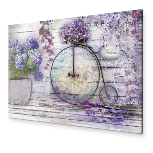 murando - Wandbilder XXL Blumen 120x80 cm 1 tlg - Wand Deko Vlies Leinwand Bilder Groß Wanddeko Wohnzimmer Schlafzimmer Kunstdrucke - Retro Holzoptik Hortensien Fahhrad b-C-0653-b-a murando - Wandbilder XXL Blumen 120x80 cm 1 tlg - Wand Deko Vlies Leinwand Bilder Groß Wanddeko Wohnzimmer Schlafzimmer Kunstdrucke - Retro Holzoptik Hortensien Fahhrad b-C-0653-b-a von murando