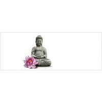 mySPOTTI Badrückwand »Buddha«, BxH:120 cm x 45 cm, weiß von mySPOTTI