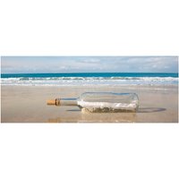 mySPOTTI Badrückwand »Message in a Bottle«, BxH:120 cm x 45 cm, blau von mySPOTTI