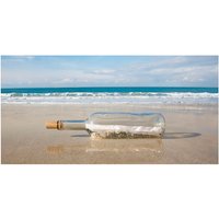 mySPOTTI Badrückwand »Message in a Bottle«, BxH:90 cm x 45 cm, blau von mySPOTTI