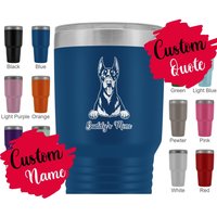 Personalisierte Dobermann Pinscher Hund Mama Und Dad Becher, Weihnachten, Dobie Daddy Dobynm Frauen Männer Geschenke, Beste von mylovelypuppy