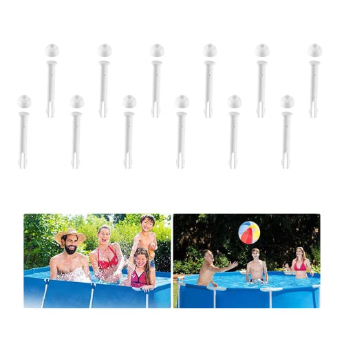 mzoLife Kunststoff Pool Verbindungsstifte und Dichtungen, Pool Ersatzteile Stift Splint Joint Pin Ersatz für Runde und Rahmenpools 28270-28272 (12 Stück) von mzoLife