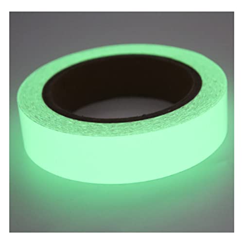 Furnrubden Leuchtendes Klebeband, Fluoreszierendes Klebeband Markierungsband, Phosphor Markierungsband Leuchtendes Band, Selbstklebendem Band, Warnband, Nachtleuchtend Luminous Tape- 2.5cmx9m von Furnrubden