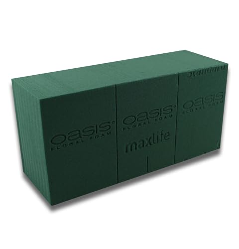 N/A 20 Ziegel Oasis MaxLife Standart Steckschaum Steckmoos naß für Schnittblumen N/A 20 Ziegel Oasis MaxLife Standart Steckschaum Steckmoos naß für Schnittblumen