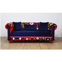 Boho Sofa - Midnight Blues von NameDesignStudio