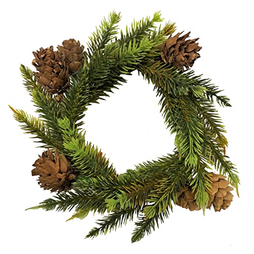 Künstlicher MINITANNENKRANZ ca. 15-17cm. Tannenkranz, Türkranz, Adventskranz, Weihnachtskranz, Kranz, Kerzenkranz, Weihnachtsdeko. von naninoa