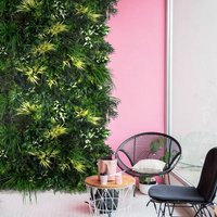 Künstliche Pflanzenwand - Lebensraum Grüne Wand Innen Pflanze Vertikaler Garten Wandverkleidung Akzentwand von naturewallsNA
