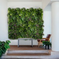Kunstpflanzenwand - Paradiesfutter Grüne Wand Innen Pflanzenvertikaler Garten Wandverkleidung Akzentwand Pflanze von naturewallsNA