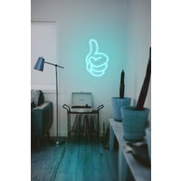 Daumen Hoch Neon Schild Kunst, Wandkunst, Geschenk, Geschenk Für Ihn, Schild, Wohndekor, Urlaubsgeschenk, Personalisiertes Neon, Lichtschild von neonlampochkin