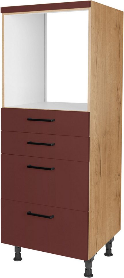 nobilia® Herdumbauschrank "Easytouch", mit Schubkästen und Auszügen, vormontiert, Breite/Höhe: 60/167,8 cm von nobilia®