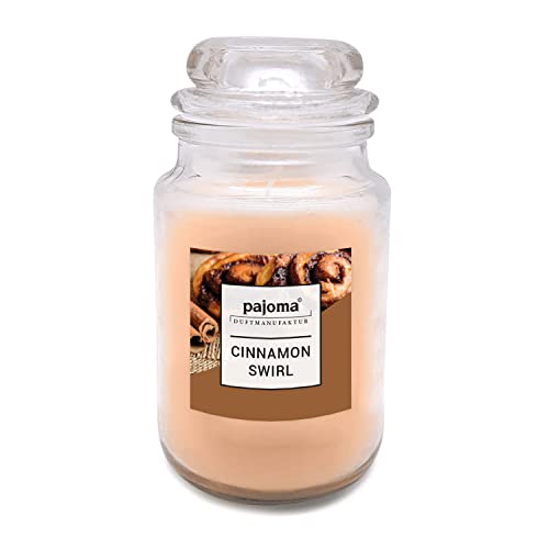pajoma Teelichter Duftkerzen, in Polycarbonat Hülle oder im Glas, duftintensiv (Cinnamon Swirl, Bonbonglas) von pajoma