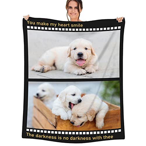 papasgix Personalisierte Decke Mit Foto Personalisierte kuscheldecke CollageSuper Weich Personalisierte Fotodecke für Geburtstag Weihnachten Hochzeit Jahrestag Geschenk von papasgix