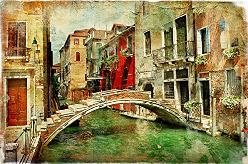 BILD TAPETE PAPERMOON, Venedig Gemälde,VLIES Fototapete, Digitaldruck, ink. KLEISTER, verschiedene Größen von papermoon