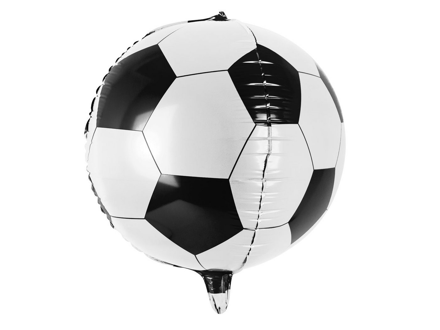 partydeco Luftballon, Folienballon Fußball 40cm, schwarz - weiß von partydeco