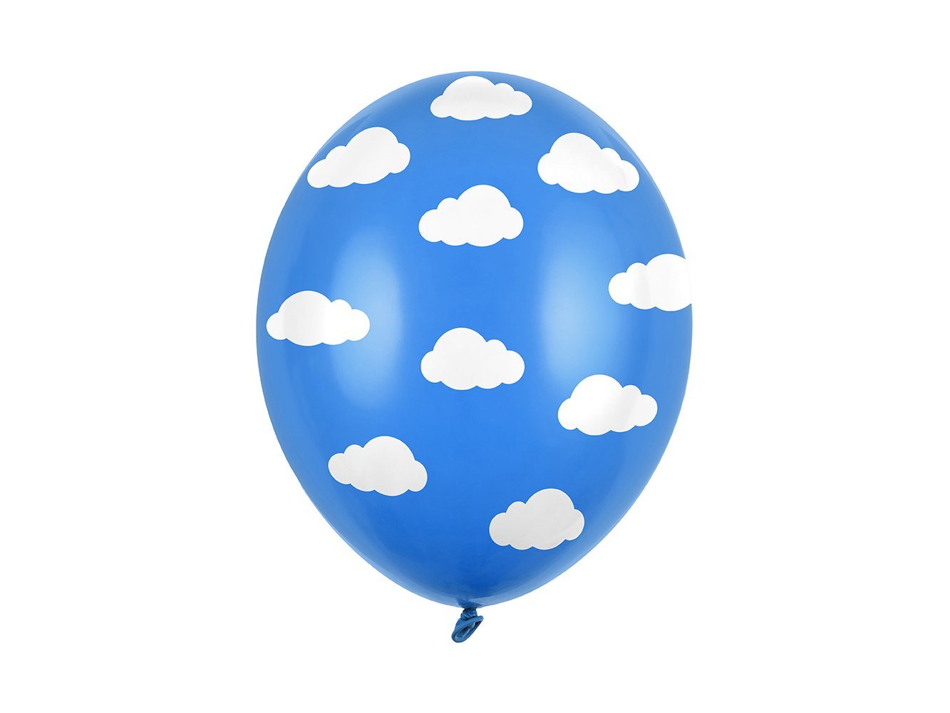 partydeco Luftballon, Luftballons Wolken 30cm blau weiß 6er Set von partydeco