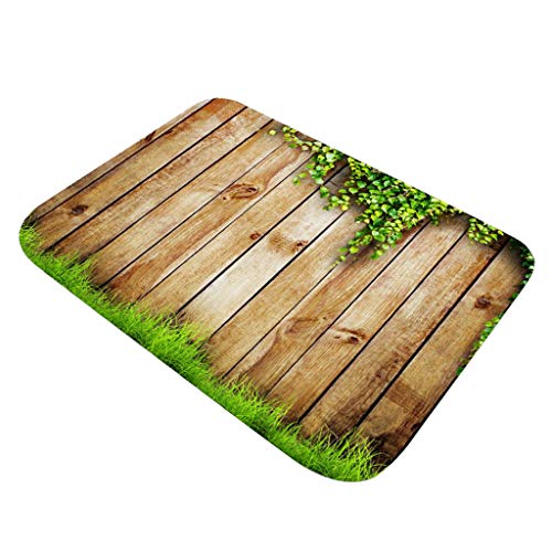 perfk rutschfeste Fußmatte, Flanell Badematte, Leicht zu Reinigende Badematten, Weicher Duschteppich, 40x120cm von perfk