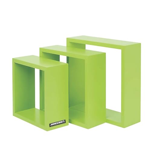 phoenix group AG MINECARFT - Wandregale, 3er Set, 3 Würfel in verschiedenen Größen, Grün phoenix group AG MINECARFT - Wandregale, 3er Set, 3 Würfel in verschiedenen Größen, Grün von phoenix group AG