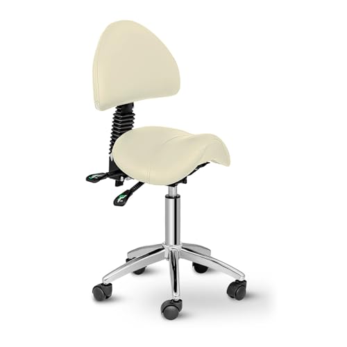 Physa Sattelstuhl Sattelhocker Bürostuhl Arbeitsstuhl Berlin BEIGE (beige, bis 150 kg, höhenverstellbar, neigbare Rückenlehne) von physa wellness & lifestyle