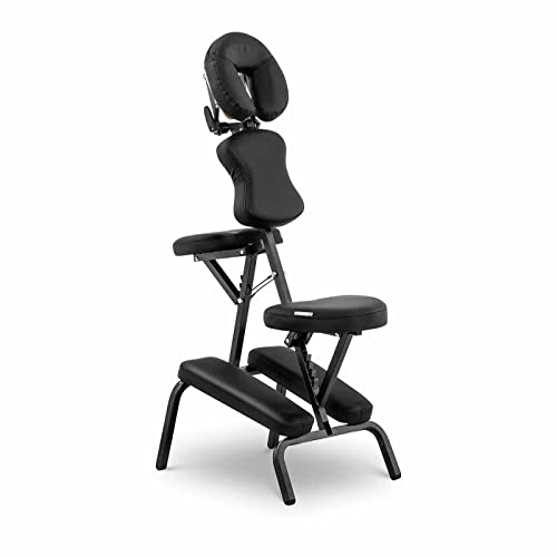 physa MONTPELLIER BLACK Massagestuhl klappbar schwarz Belastbarkeit 130 kg Massagestitz von physa wellness & lifestyle