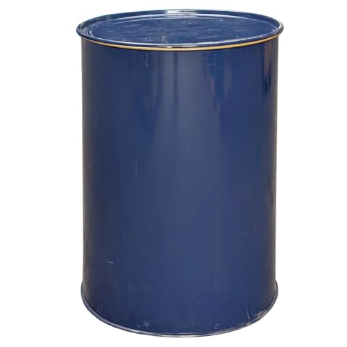 plasteo® 200 Liter Metallfass Tonne mit Deckel Stahlfass Ölfass Feuertonne Behälter Tonne Blechfass Stehtisch Brenntonne Ghettofass, Blau – Vielseitig einsetzbar von plasteo