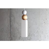 Gipsanhänger Licht | Skulpturale Pendelleuchte Moderne Gips von plasterstudiolt