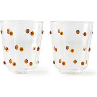 Pols Potten - Nob Trinkglas, H 10 cm, gelb (2er-Set) von pols potten