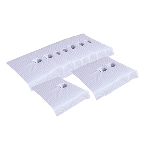 predolo 10x Teilbare Kosmetik Massageliege Bettlakenbezug mit Atemloch, Baumwolle, 50 X 80 cm von predolo