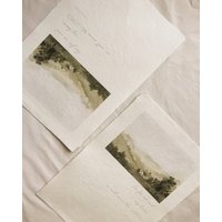 Kleiner Cottage-Kunstdruck Auf Handgeschöpftem Papier | Zitatdruck Inspirierende Wandkunst Bibelvers Hüttenmalerei von brushandeaselstudio