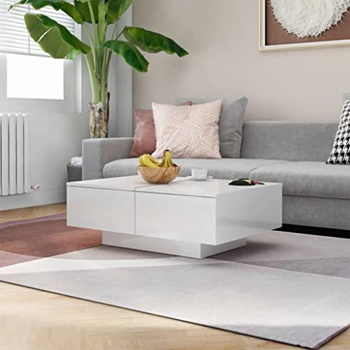 prissent Couchtisch 90x60x31cm Hochglanz-Weiß Holzwerkstoff Tisch Wohnzimmer Konsolentisch Blumenständer Coffee Table Nachtschrank Side Table Druckertisch prissent Couchtisch 90x60x31cm Hochglanz-Weiß Holzwerkstoff Tisch Wohnzimmer Konsolentisch Blumenständer Coffee Table Nachtschrank Side Table Druckertisch von prissent