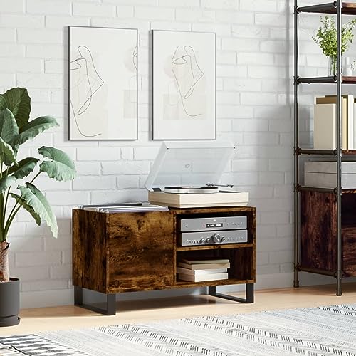 prissent Disc-Möbel 85 x 38 x 48 cm Holz Sperrholz Bücherregal Holz Schallplatten Halter Vinyl Bücherregal schmal Lowboard Wohnzimmermöbel TV-Schrank CD-Regal Eiche Rauch prissent Disc-Möbel 85 x 38 x 48 cm Holz Sperrholz Bücherregal Holz Schallplatten Halter Vinyl Bücherregal schmal Lowboard Wohnzimmermöbel TV-Schrank CD-Regal Eiche Rauch von prissent