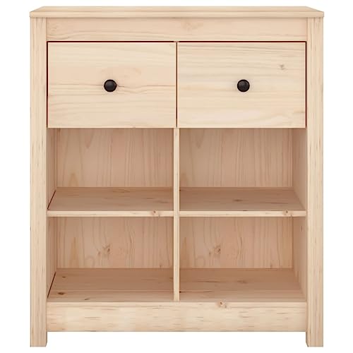 prissent Sideboard Kommode 70x35x80 cm Beistellschrank Aufbewahrungsschrank Schrank für Schlafzimmer, Wohnzimmer, Bad, Jugendzimmer und Büro Kitchen Cabinet Braun von prissent